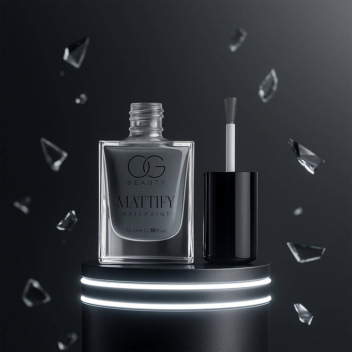Og Beauty Calm Grey Mattify Nail Paint (10 Ml 1 Pc)