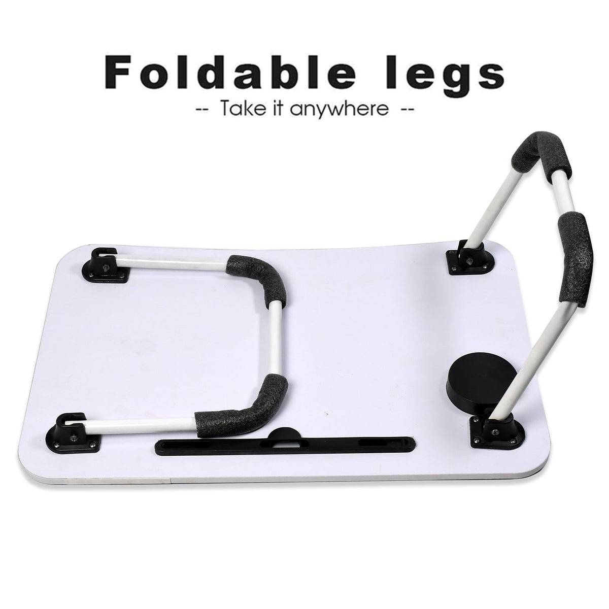 Barbie Design Foldable Bed Study Table Portable Multifunction Laptop Table Lapdesk For Children Bed Foldable Table Work Office Home With Tablet Slot Cup Holder