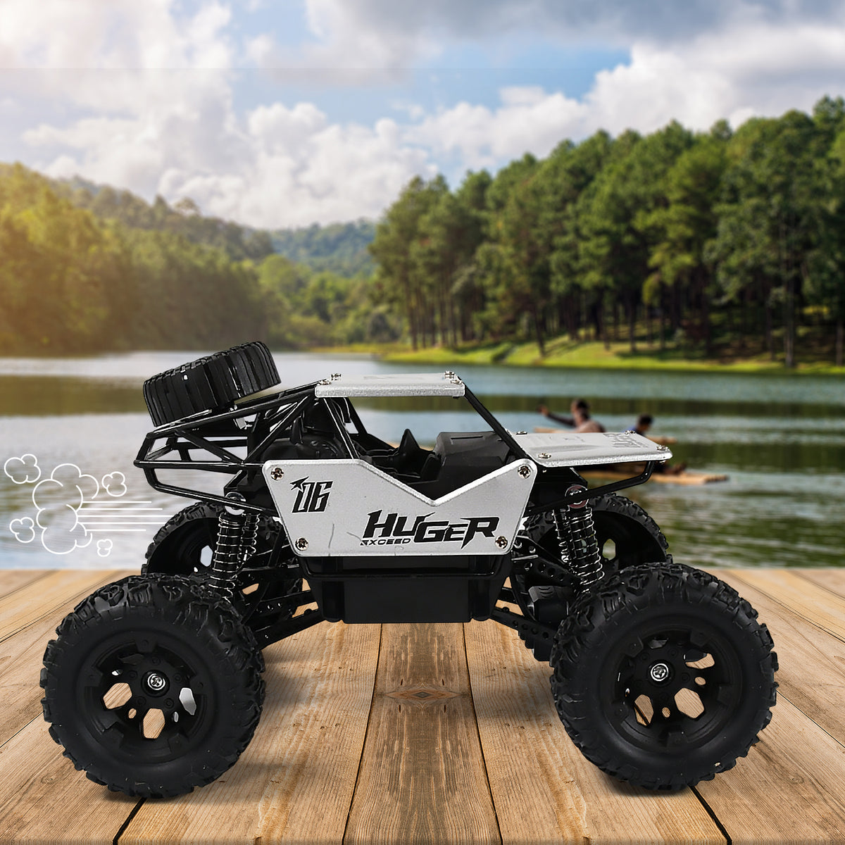 17816 118 Scale Rock Crawler Monster Rc Truck All Terrain Stunt Racing Car Rechargeable Indoor Outdoor Toy Car