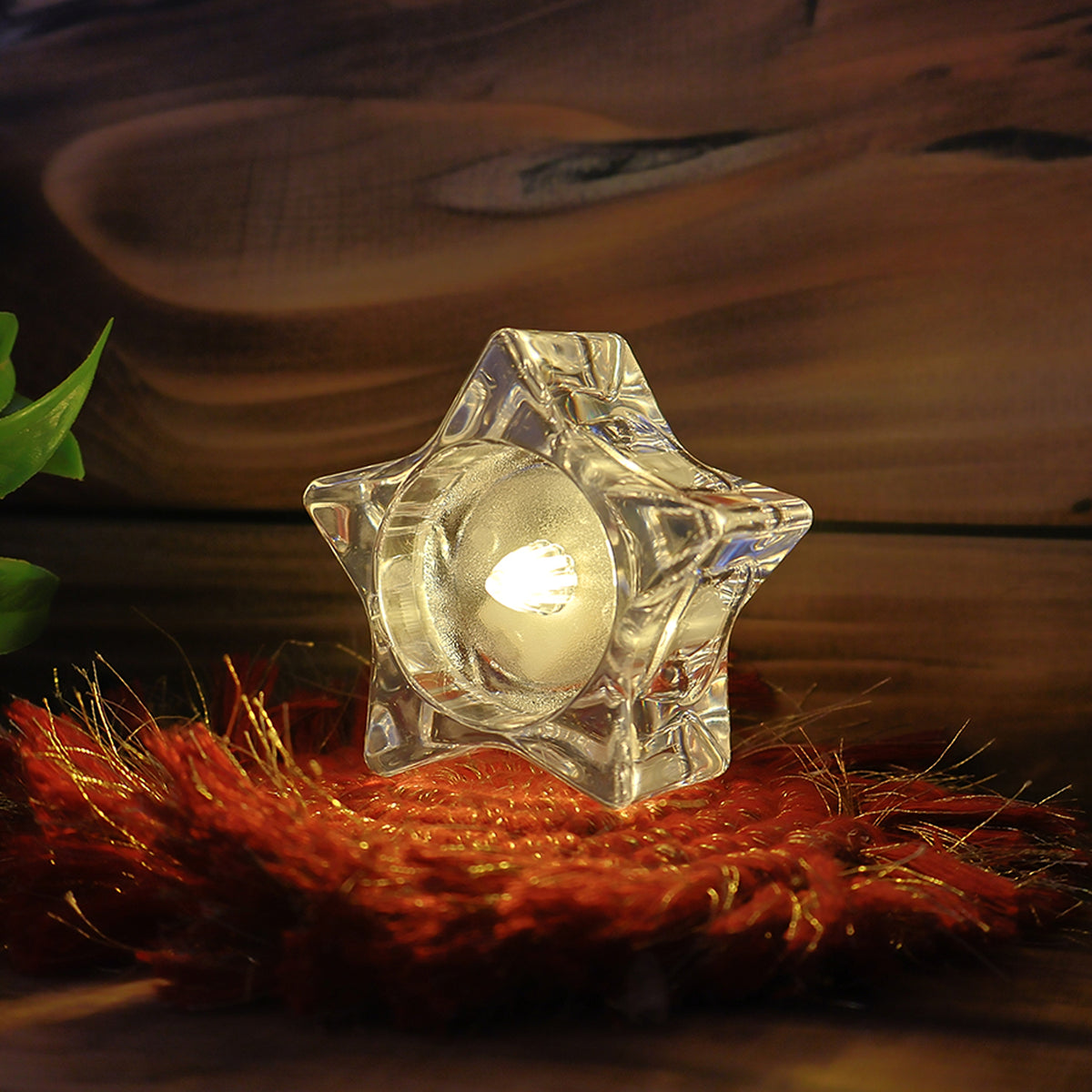 Flameless Star-shaped Led Candles (6 Pc Set)