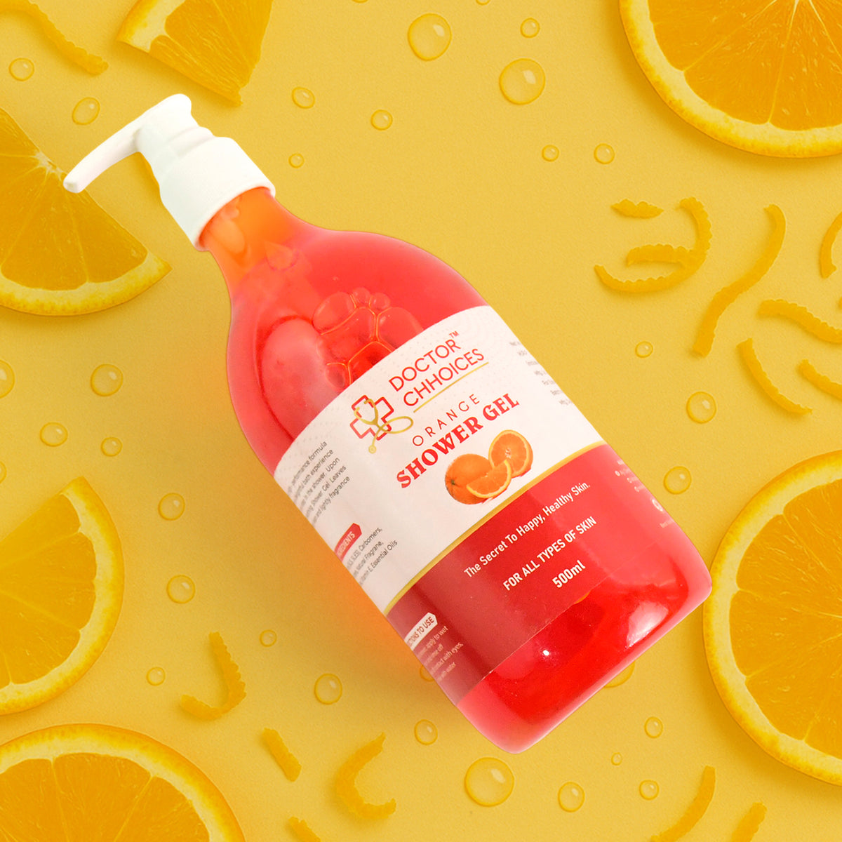Doctor Chhoices Orange Shower Gel 500ml (1 Pc)