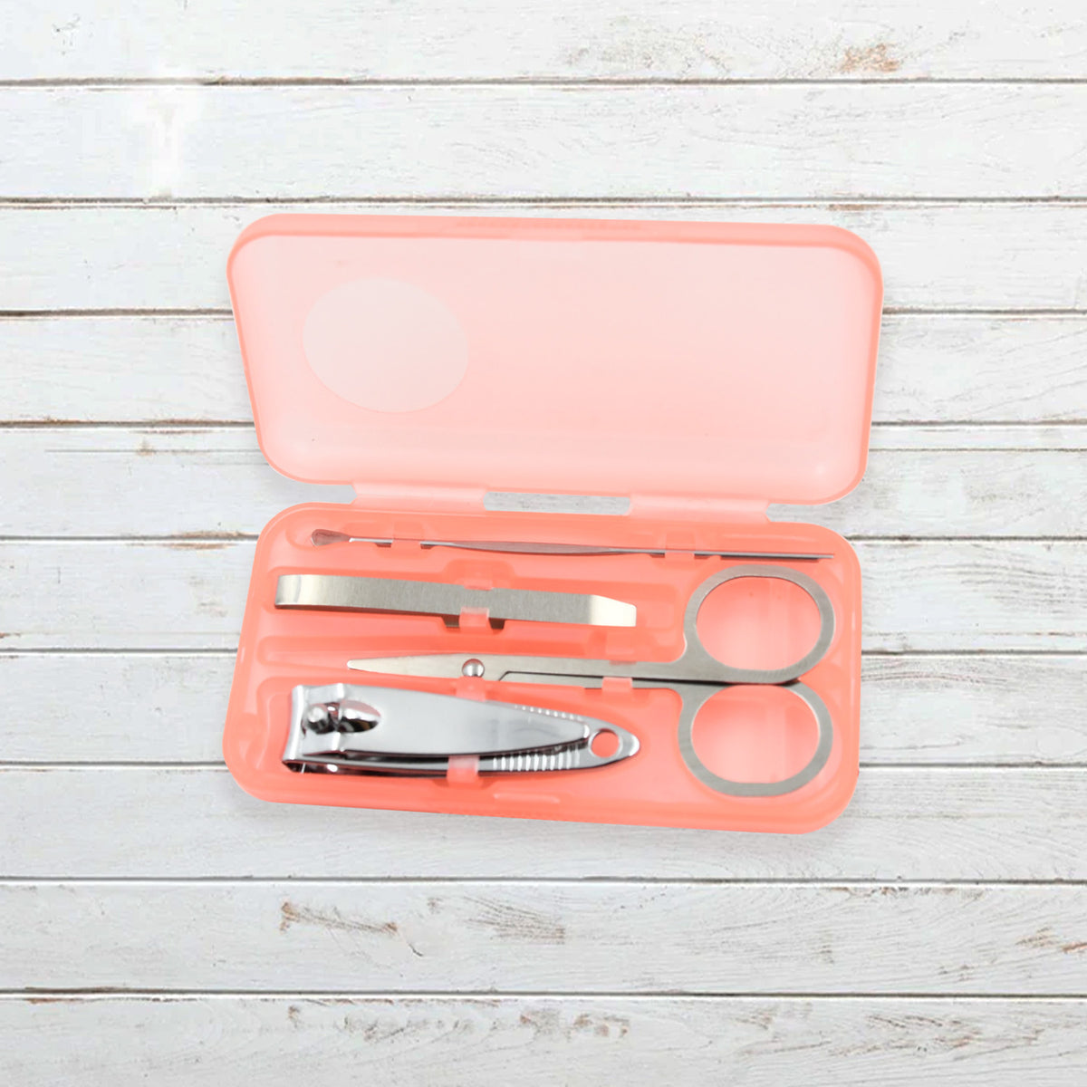 9146 Mini Nail Clipper Set Beauty Nail Tool Set Multifunctional Beauty Set With Plastic Storage Case (4 Pc Set)