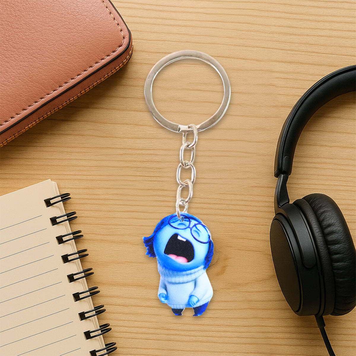 Cute Cartoon Character Girl Keychain For Kids Bags Stationery