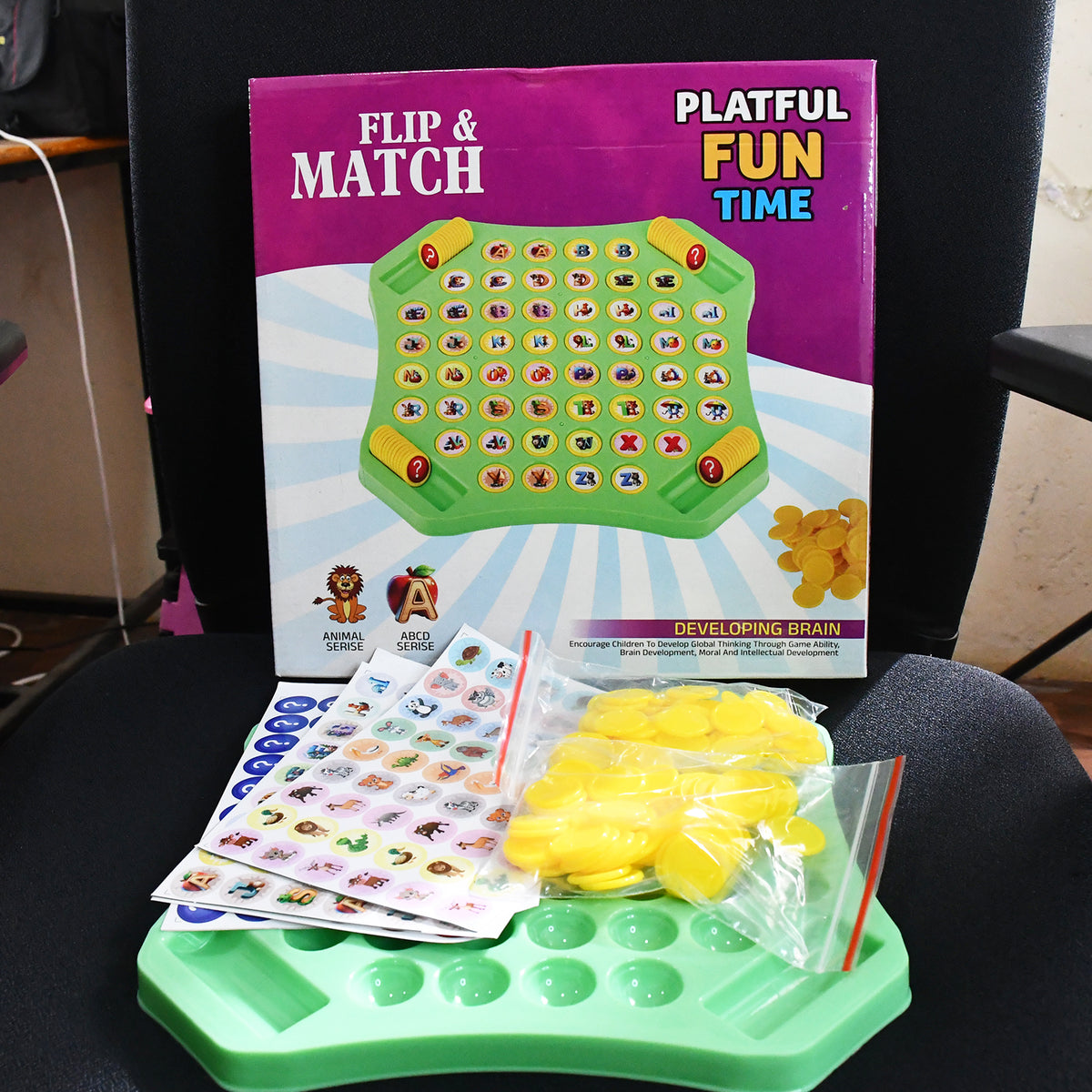 Flip Match Educational Puzzle Game Toy (1 Set)