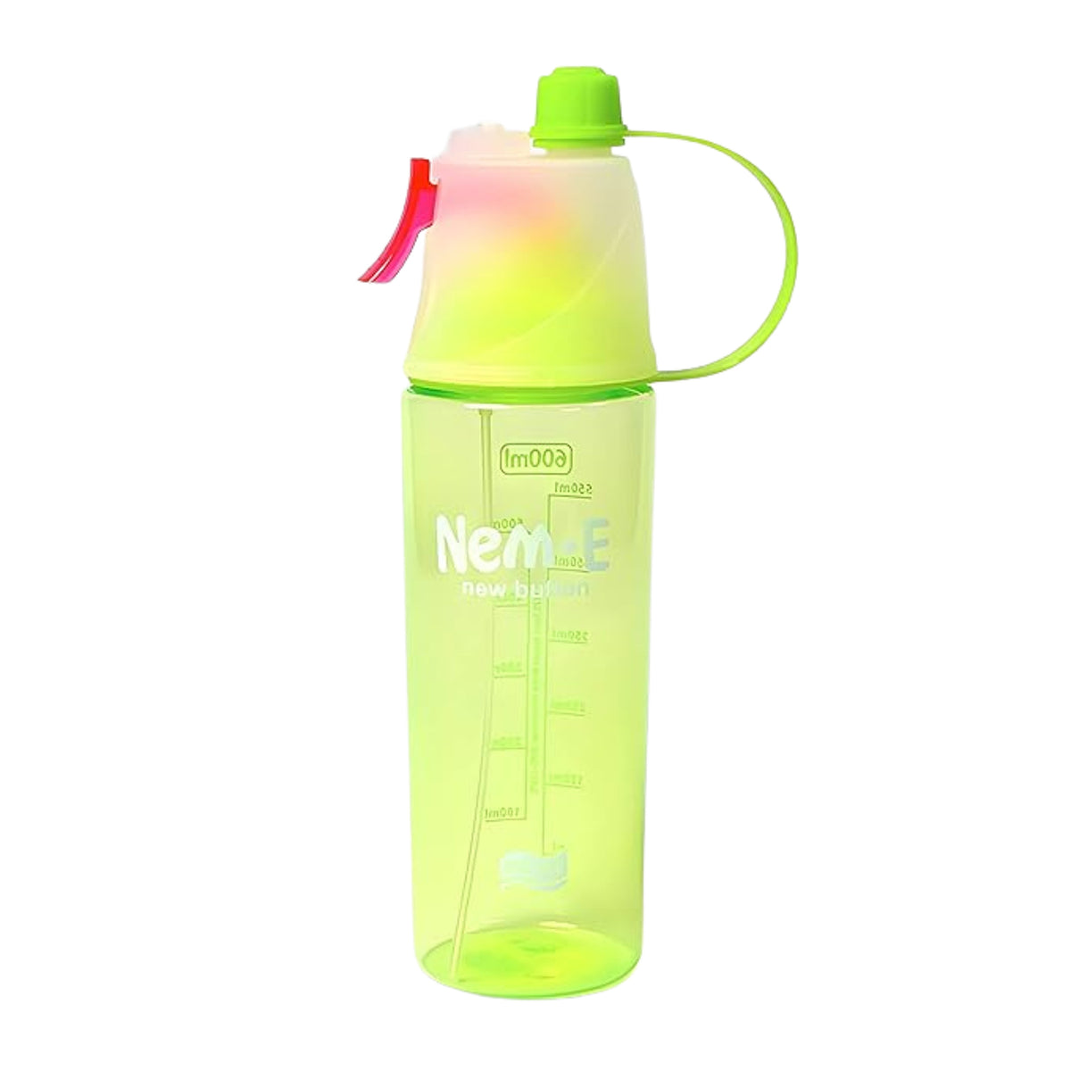 Plastic 2 In 1 Mist Spray Water Bottle (Multicolour 600 Ml 1 Pc)