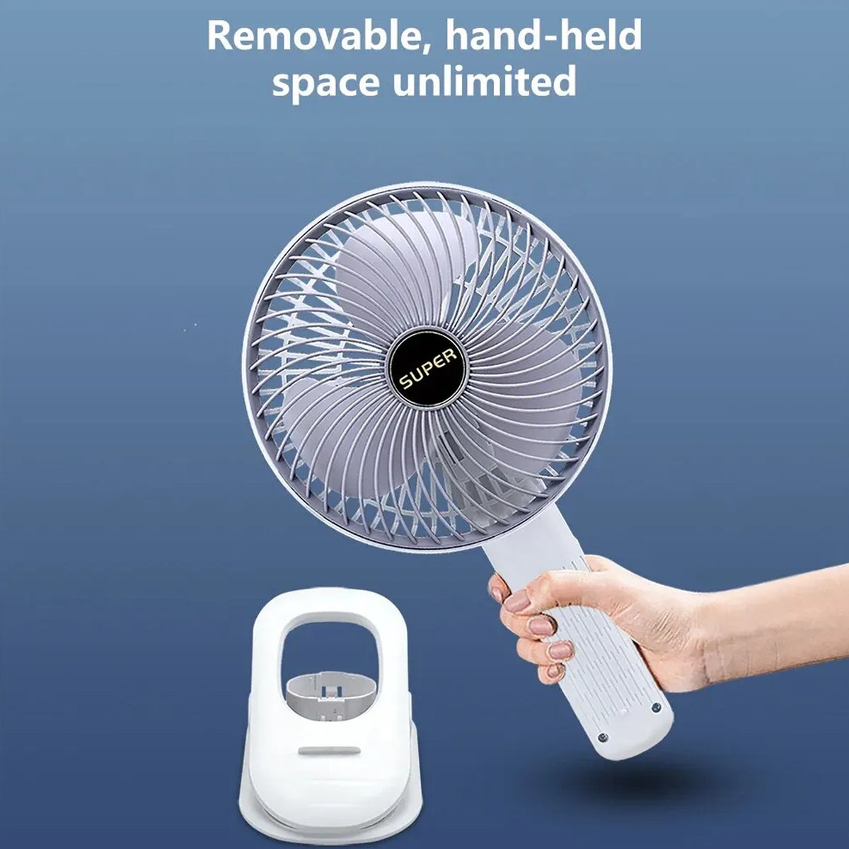 Multifunctional Usb Desk Fan Clipped Fan (1 Pc With Brown Box)