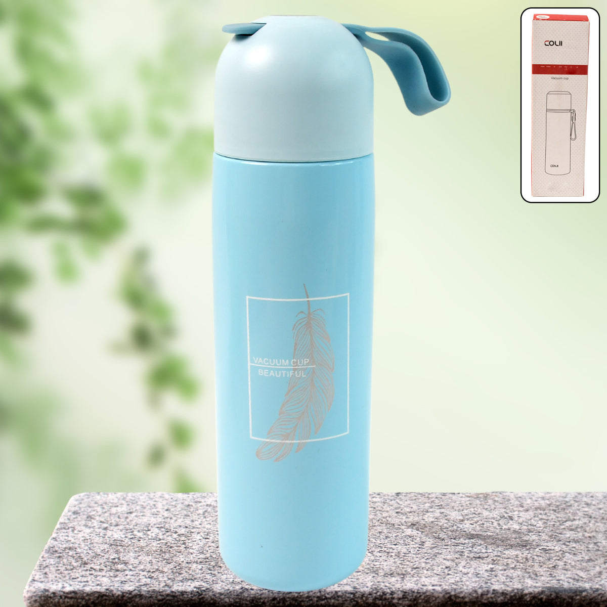 Stainless Steel Water Bottle With Handle Easy To Carry Fridge Water Bottle Leak Proof Rust Proof Hot Cold Drinks Gym Sipper Bpa Free Food Grade Quality Steel Fridge Bottle For Officegymschool (Approx 500 Ml)