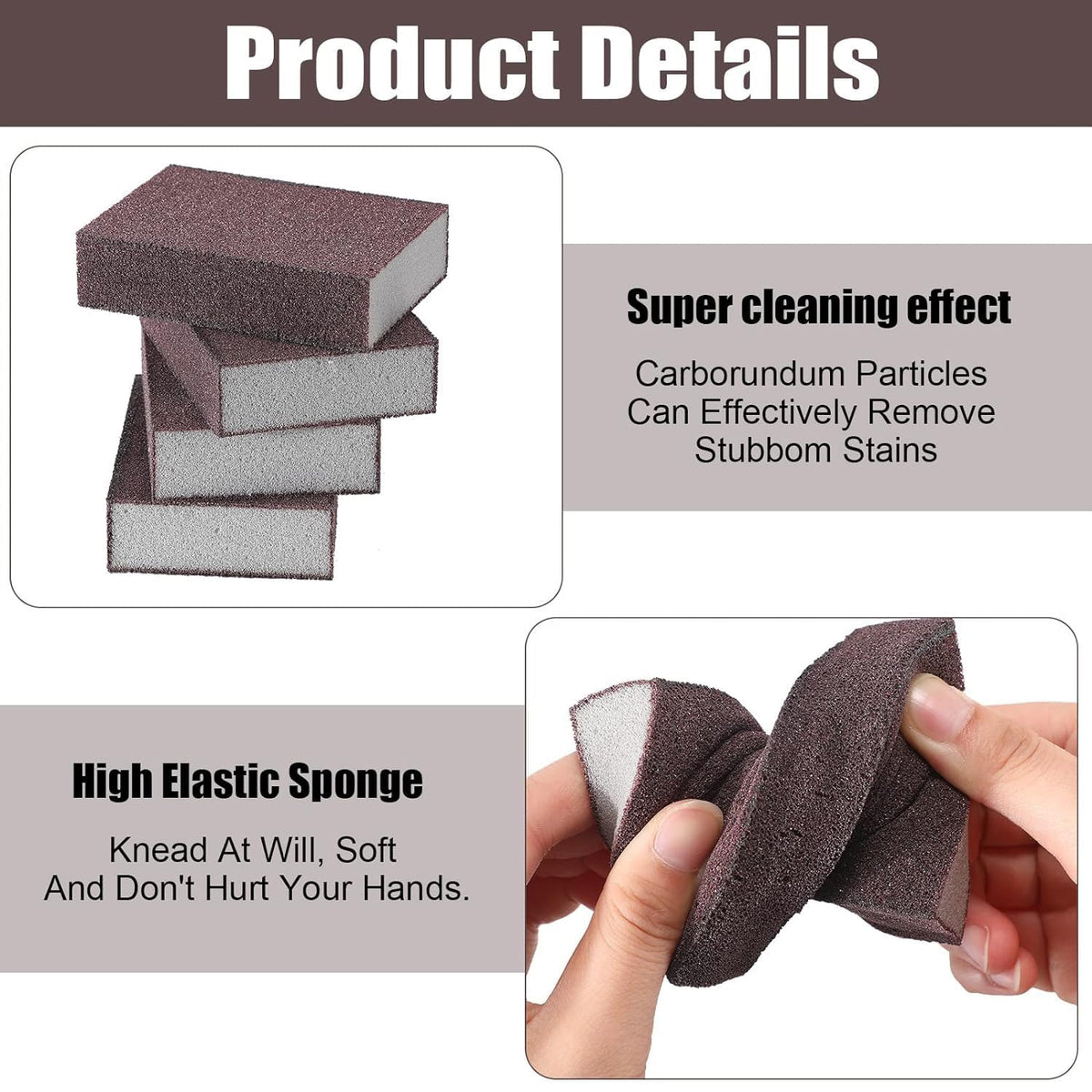 Multipurpose Kitchen Cleaning Sponge Scrub Block (10 X 7 Cm  1 Pc)
