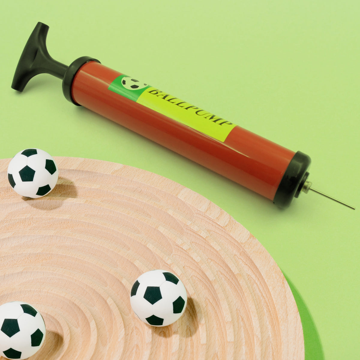 Inflator Air Ball Pump Soft Bouncing Ball Development Kids Toy Sports Plastic Pump For Soccer Basketball Football Volleyball Ball (24 Cm)
