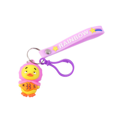 Cute Cartoon Duck Keychain (1 Pc)