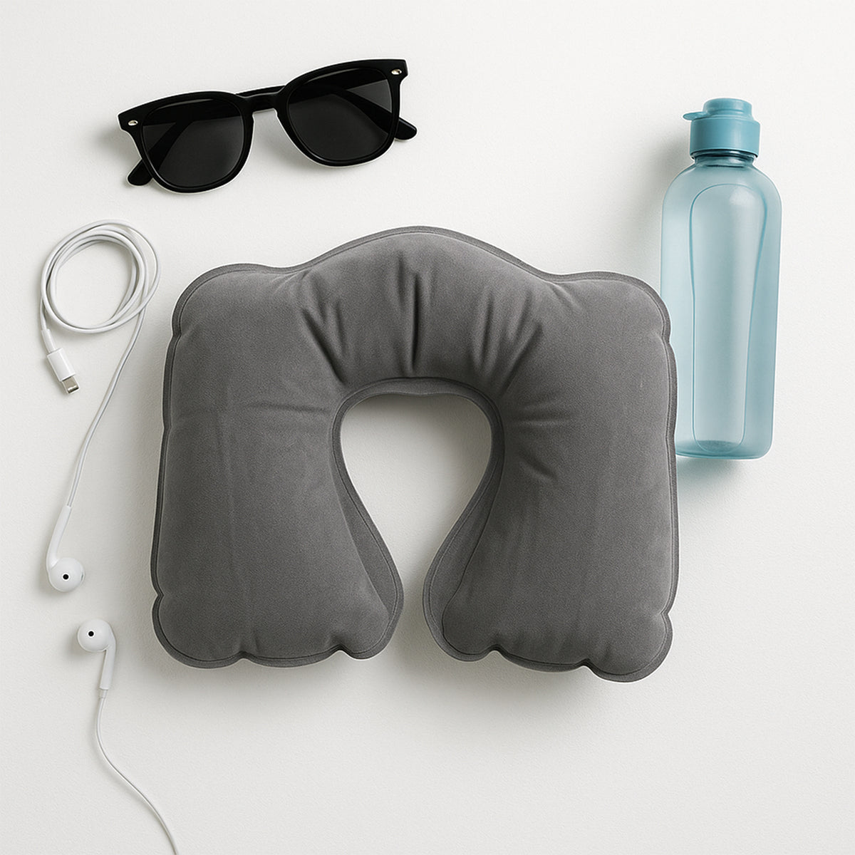 B Grade Inflatable U-shaped Neck Pillow (1 Pc)