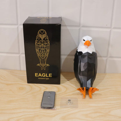 Eagle Shaped Led Ambient Wall Light With Remote And Magnetic Holder (1 Pc Set)