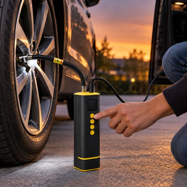 Portable Electric Car Tyre Air Pump Rechargeable Wireless Inflator (1 ...