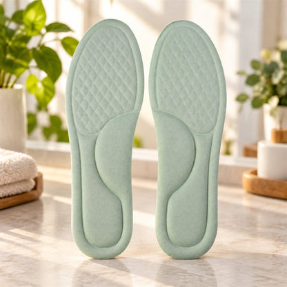 Soft Foam Shoe Insoles With Textured Surface For Daily Wear (1 Pair Size 43-44)