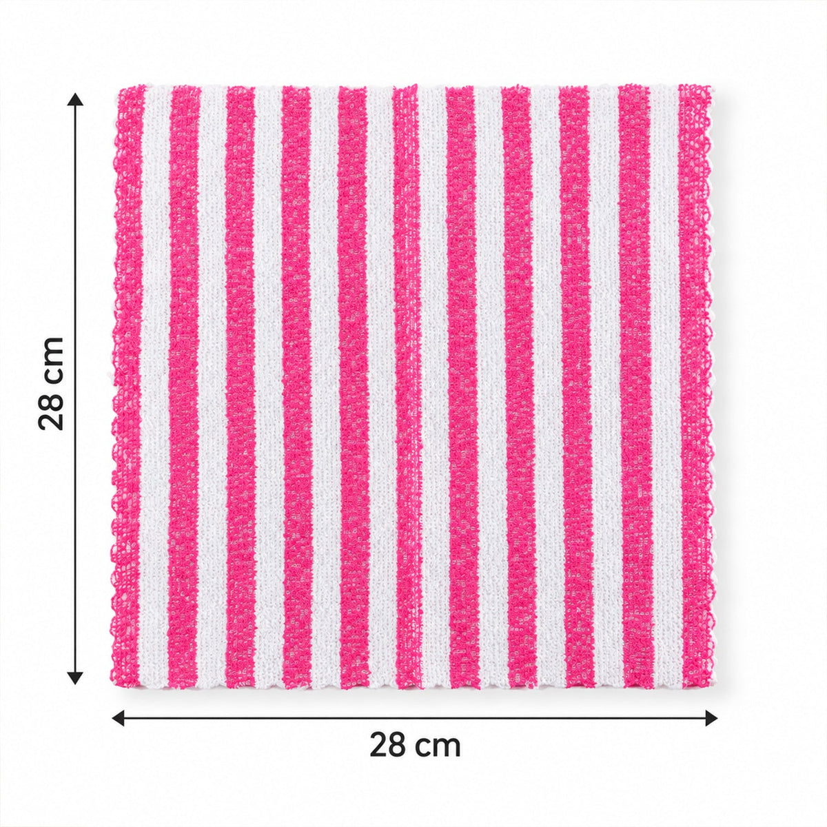 Striped Microfiber Kitchen Cleaning Cloths For Home (5 Pc Set 28x28 Cm)