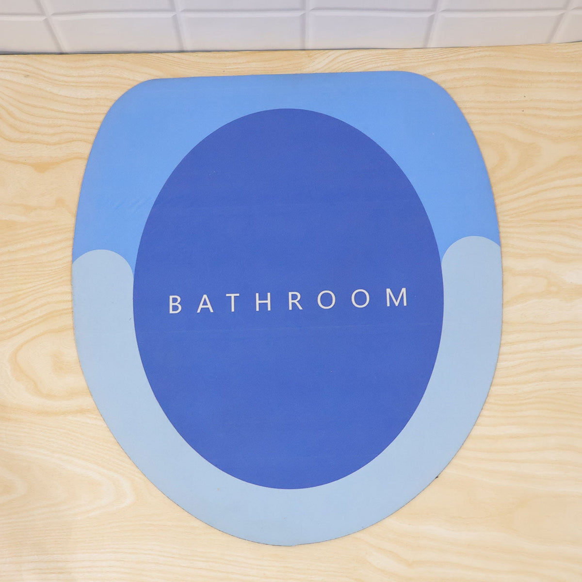 Rounded Circle Design Bath Rug Soft Anti-slip Shower Mat (1 Pc 40x44 Cm)