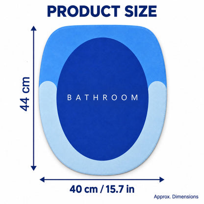 Rounded Circle Design Bath Rug Soft Anti-slip Shower Mat (1 Pc 40x44 Cm)