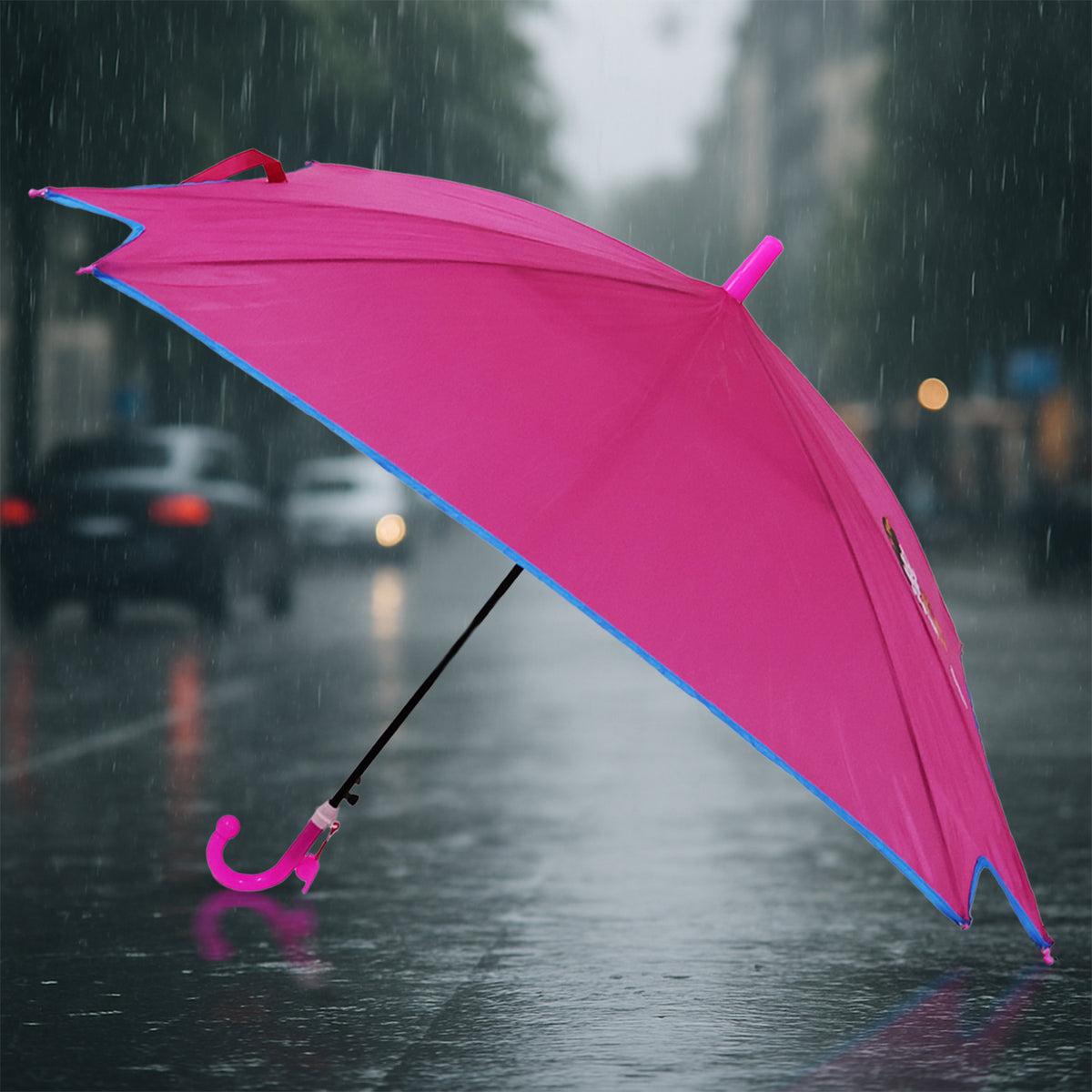 Classic Hook Handle Umbrella  Windproof  Waterproof Rain Protection (1 Pc)