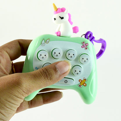 Cartoon Push-button Musical Keychain Toy - (1 Pc)