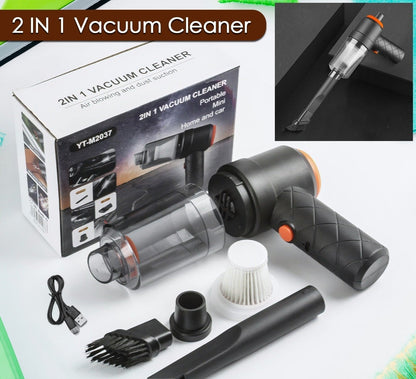 Vacuum Cleaner Dust Collection  2 In 1 Car Vacuum Cleaner High-power Handheld Wireless Vacuum Cleaner Home Car Dual-use Portable Usb Rechargeable Mini Car Vacuum For Vehicle Home And Office