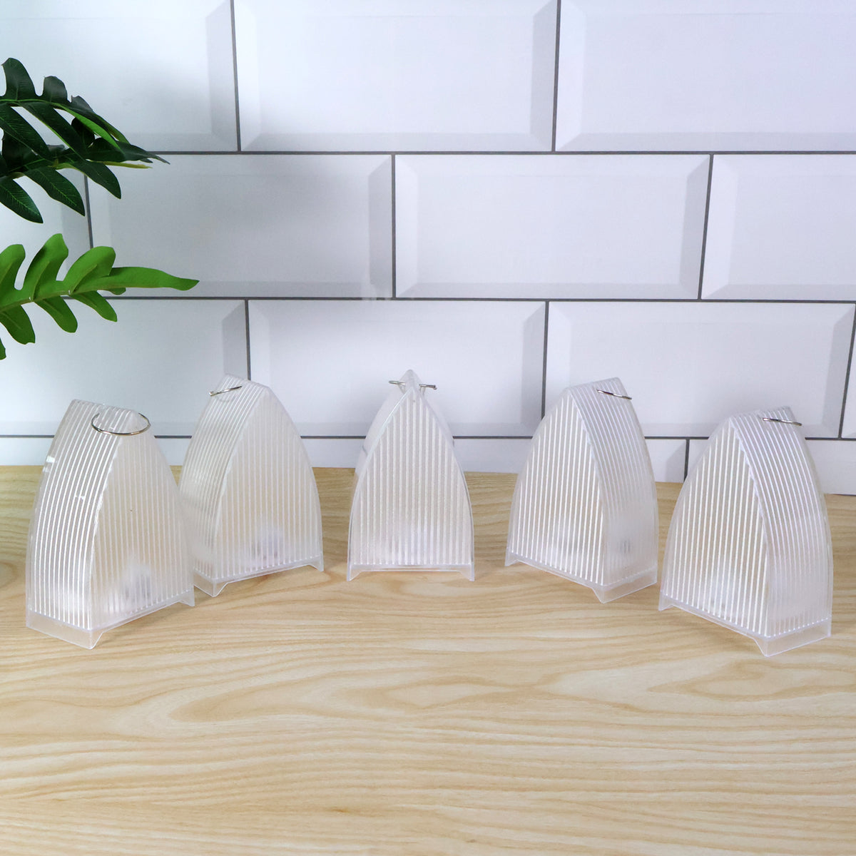 Led Flameless Decorative Lantern Lights - (5 Pc  Set)