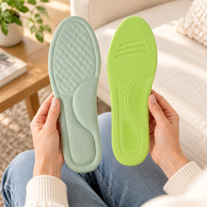 Soft Foam Shoe Insoles With Textured Surface For Daily Wear (1 Pair Size 43-44)