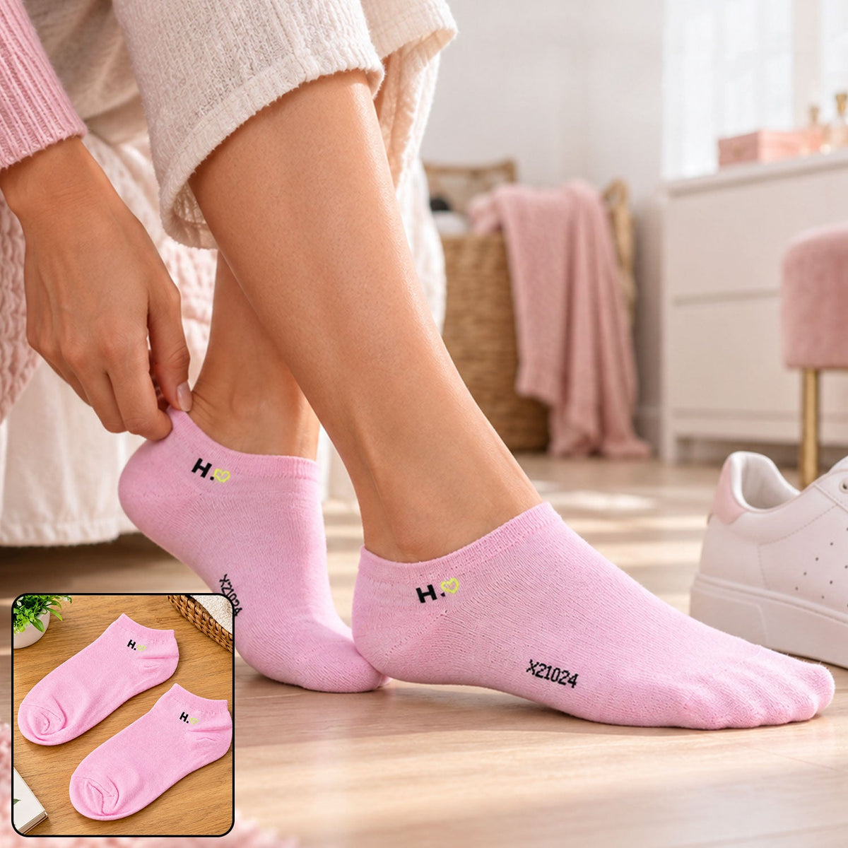 Low Cut Ankle Socks For Women Soft Stretchable No Show Sports Socks (1 Pair)