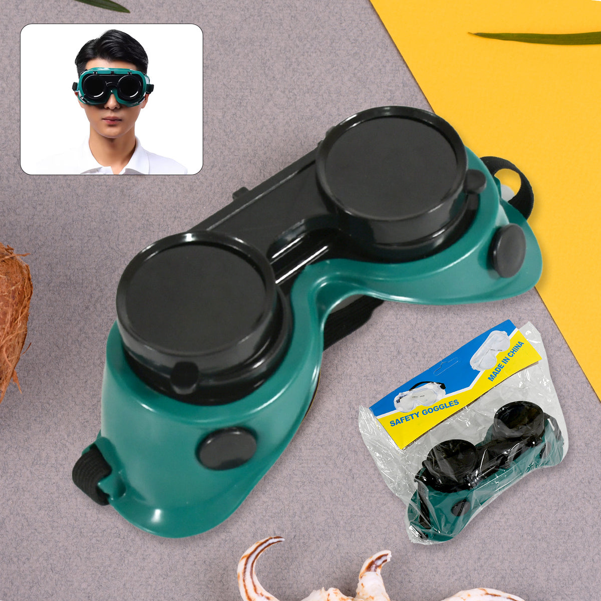 8507 Safety Welding Goggles Anti Radiation Goggles Welder Work Protective Goggles Labour Working Safety Protective Eyewear (Moq - 10 Pcs)