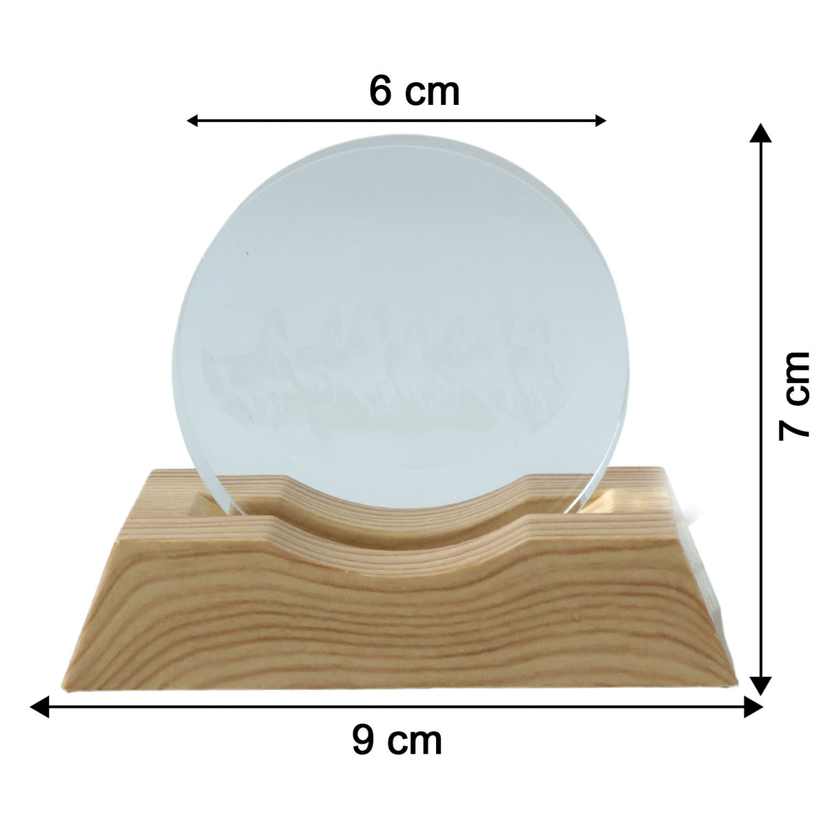 3d Crystal Led Table Lamp (1 Pc)