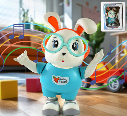 Swing Rabbit Musical Dancing Toy  Interactive Bunny With Lights Sounds (1 Pc  Battery Not Included)