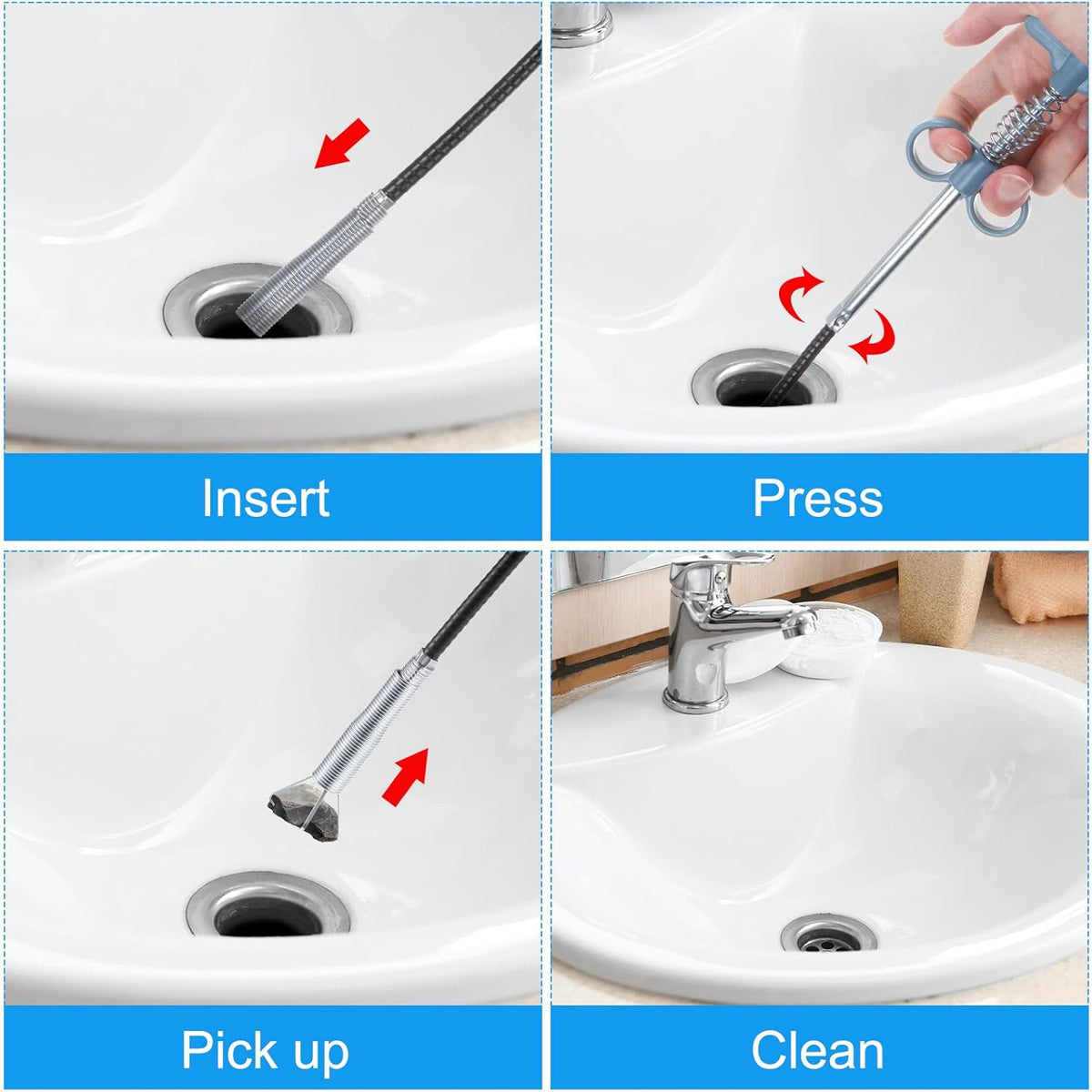 Flexible Sink  Drain Cleaning Spring Tool (58 Cm 1 Pc)