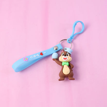 Cute Cartoon Squirrel Keychain (1 Pc)