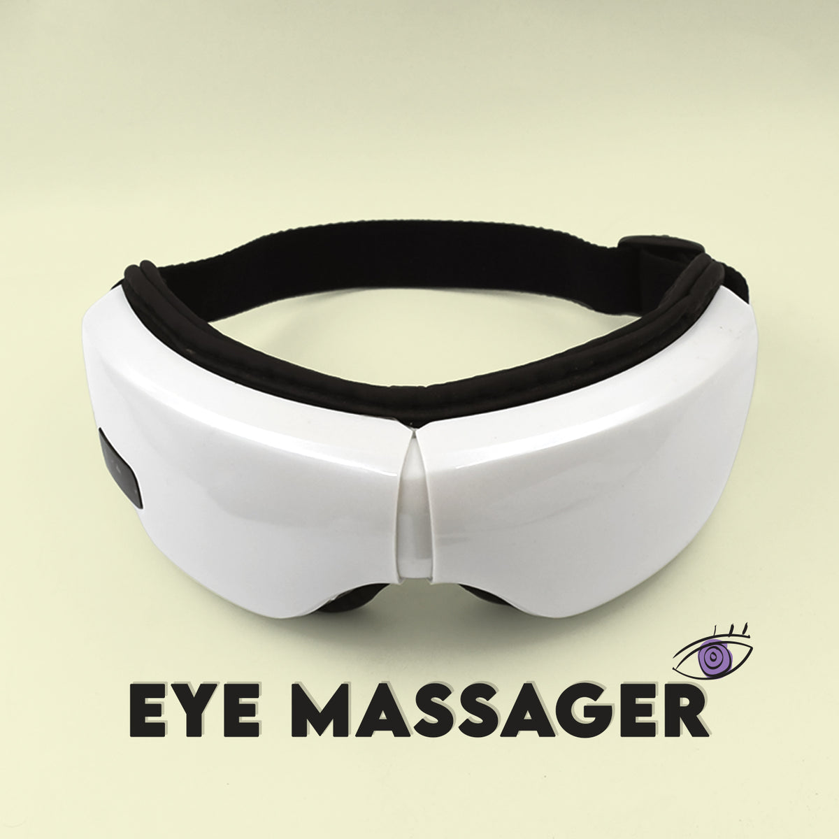 Electric Eye Massager With Adjustable Elastic Band (1 Pc)