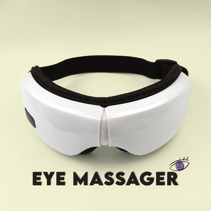 Electric Eye Massager With Adjustable Elastic Band (1 Pc)