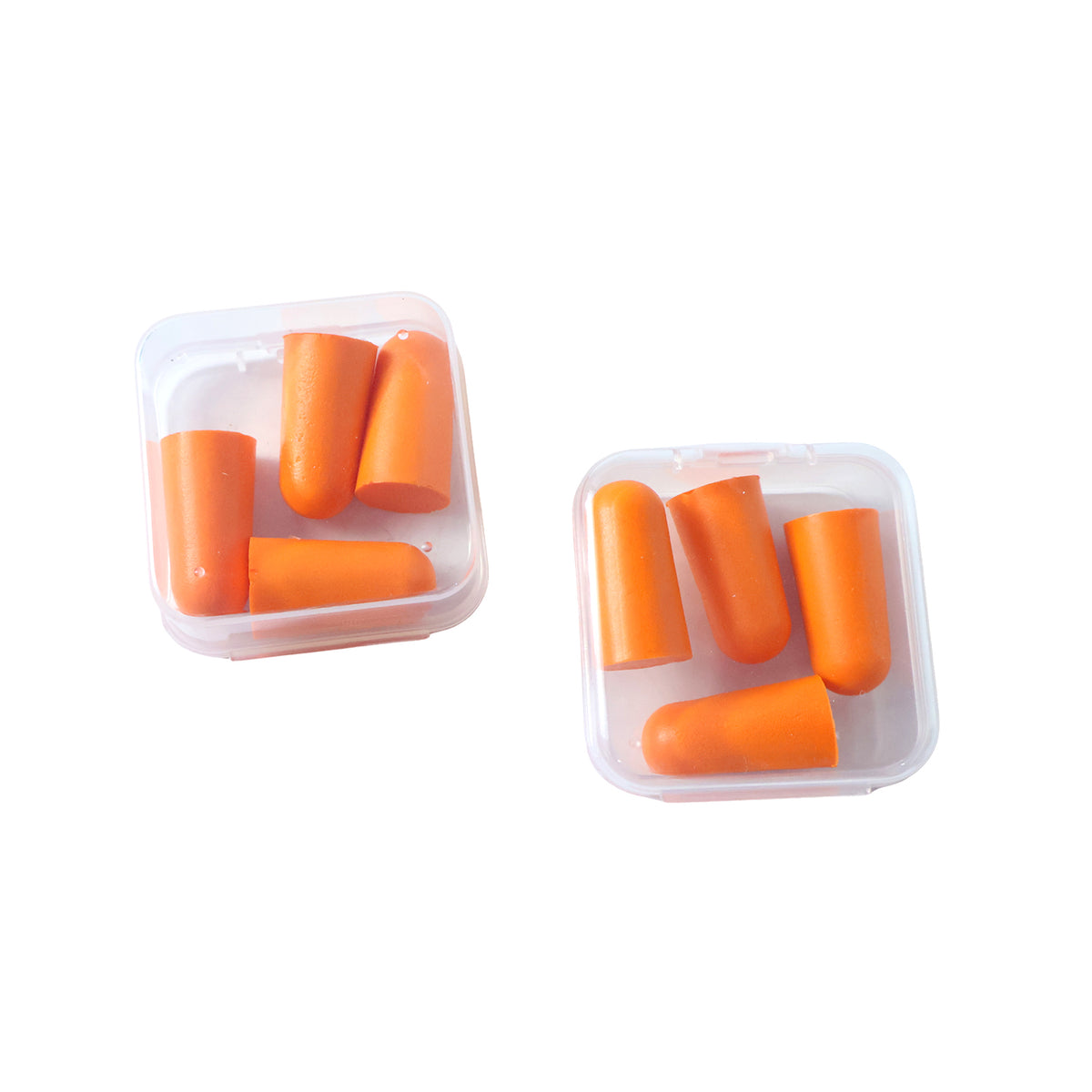Soft Foam Noise Reduction Ear Plugs With Storage Case (4 Pair  8 Pcs)