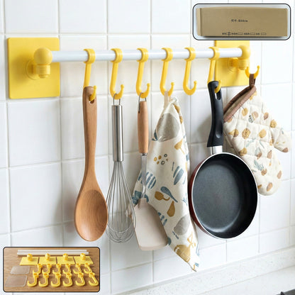 Wall-mounted Multipurpose Kitchen  Utility Hanging Rack (2 Pc Set)