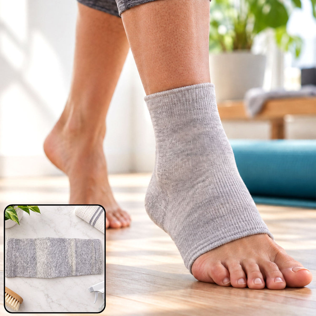 Soft Stretchable Open Toe Ankle Support Sleeve For Daily Comfortable Wear (1 Pc)