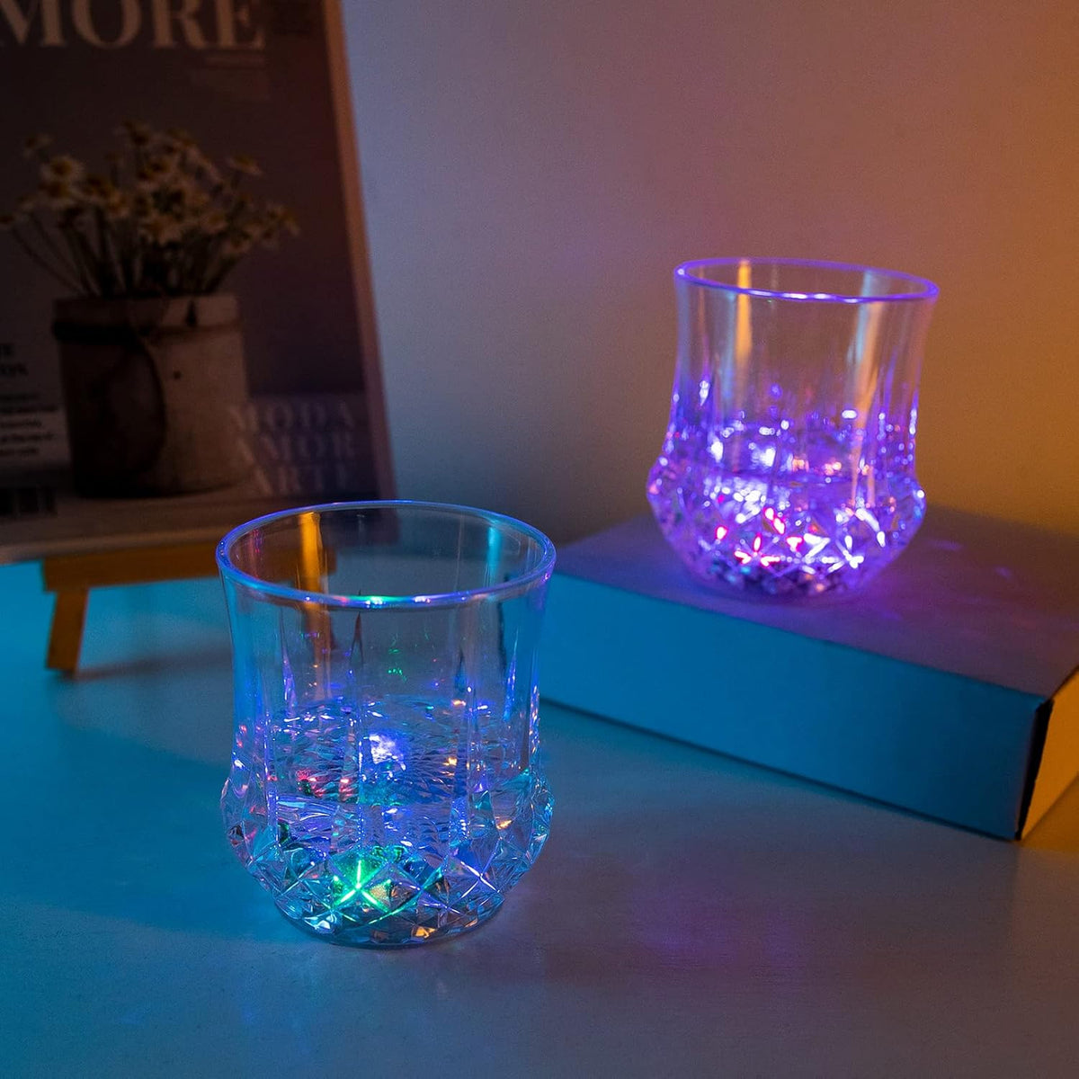 Led Light-up Cup Water Inductive Rainbow Color Changing Led (1 Pc)