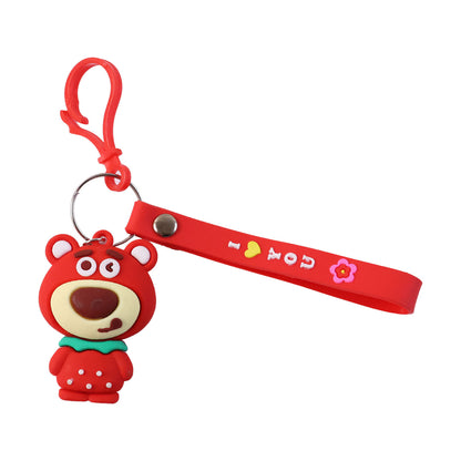 Cute Cartoon Bear Figure Keychain (1 Pc)
