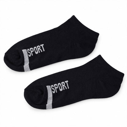 Sport Print Ankle Socks Soft Stretchable Low Cut Gym And Running Socks (1 Pair)