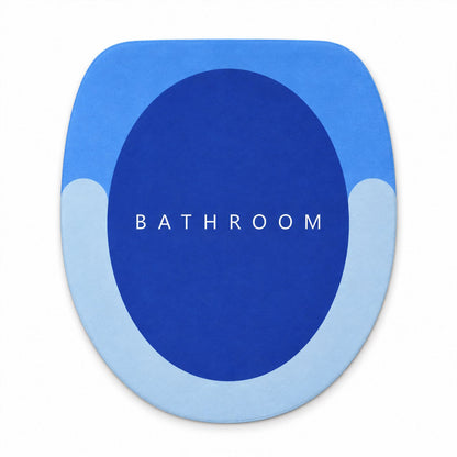 Rounded Circle Design Bath Rug Soft Anti-slip Shower Mat (1 Pc 40x44 Cm)