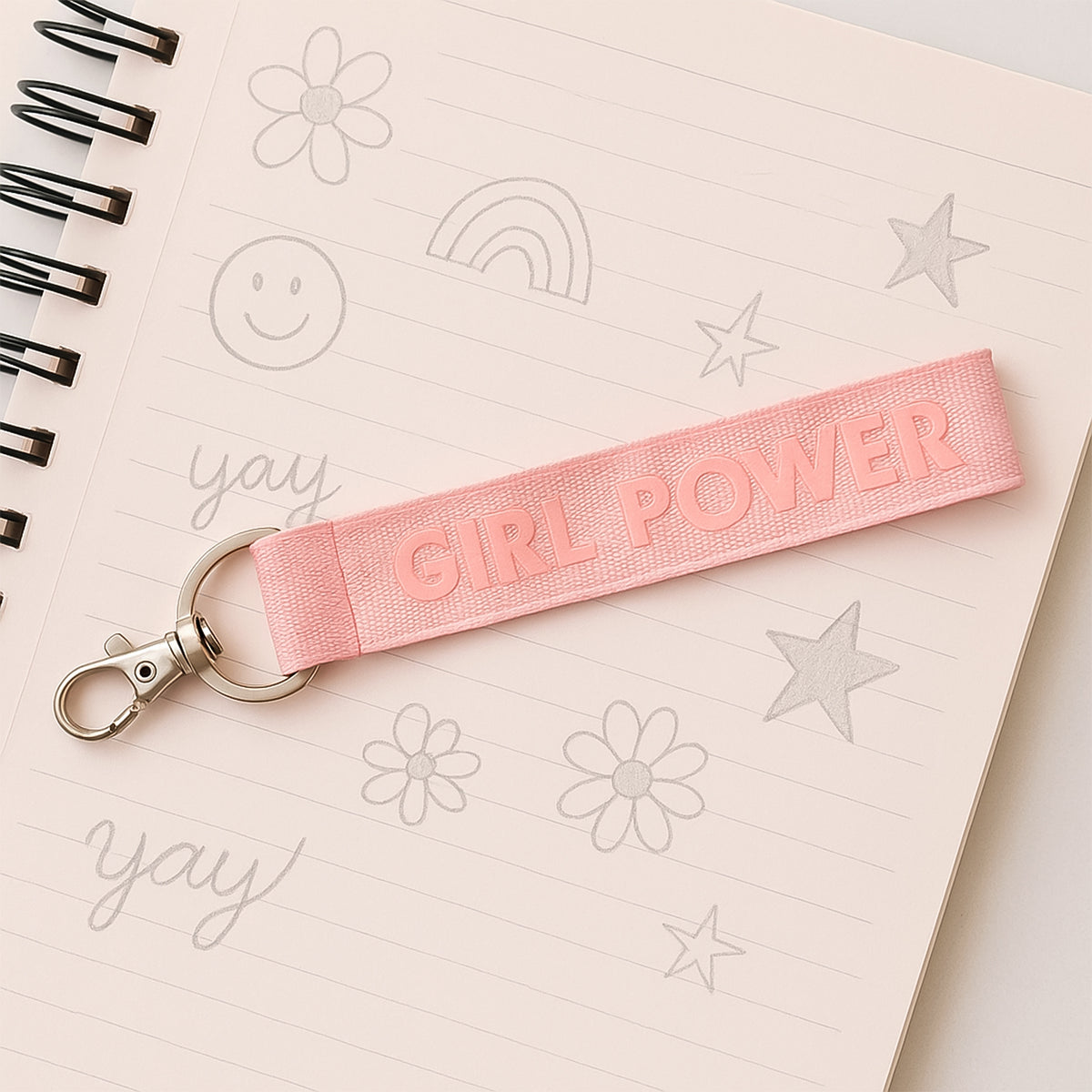 Fabric Ribbon Keychain (1 Pc Mix Color)