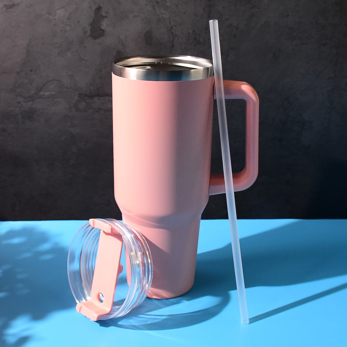 Peach Extra Large Insulated Travel Mug (1200ml - 1 Pc)