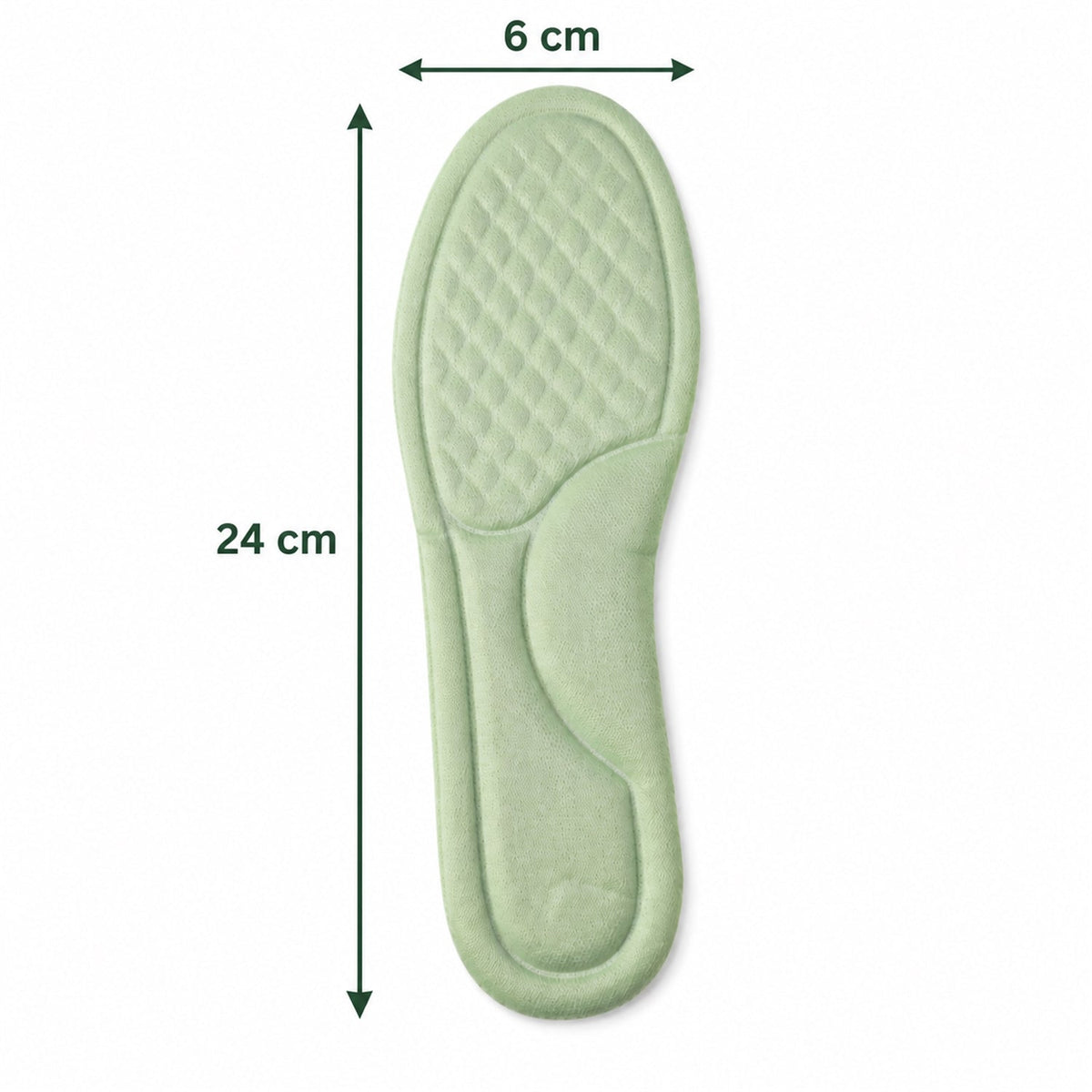 Soft Foam Shoe Insoles With Textured Surface For Daily Wear (1 Pair Size 35-36)
