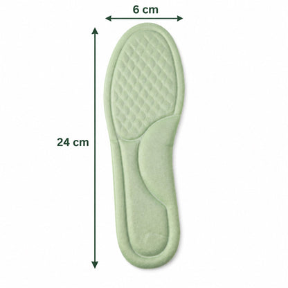 Soft Foam Shoe Insoles With Textured Surface For Daily Wear (1 Pair Size 35-36)