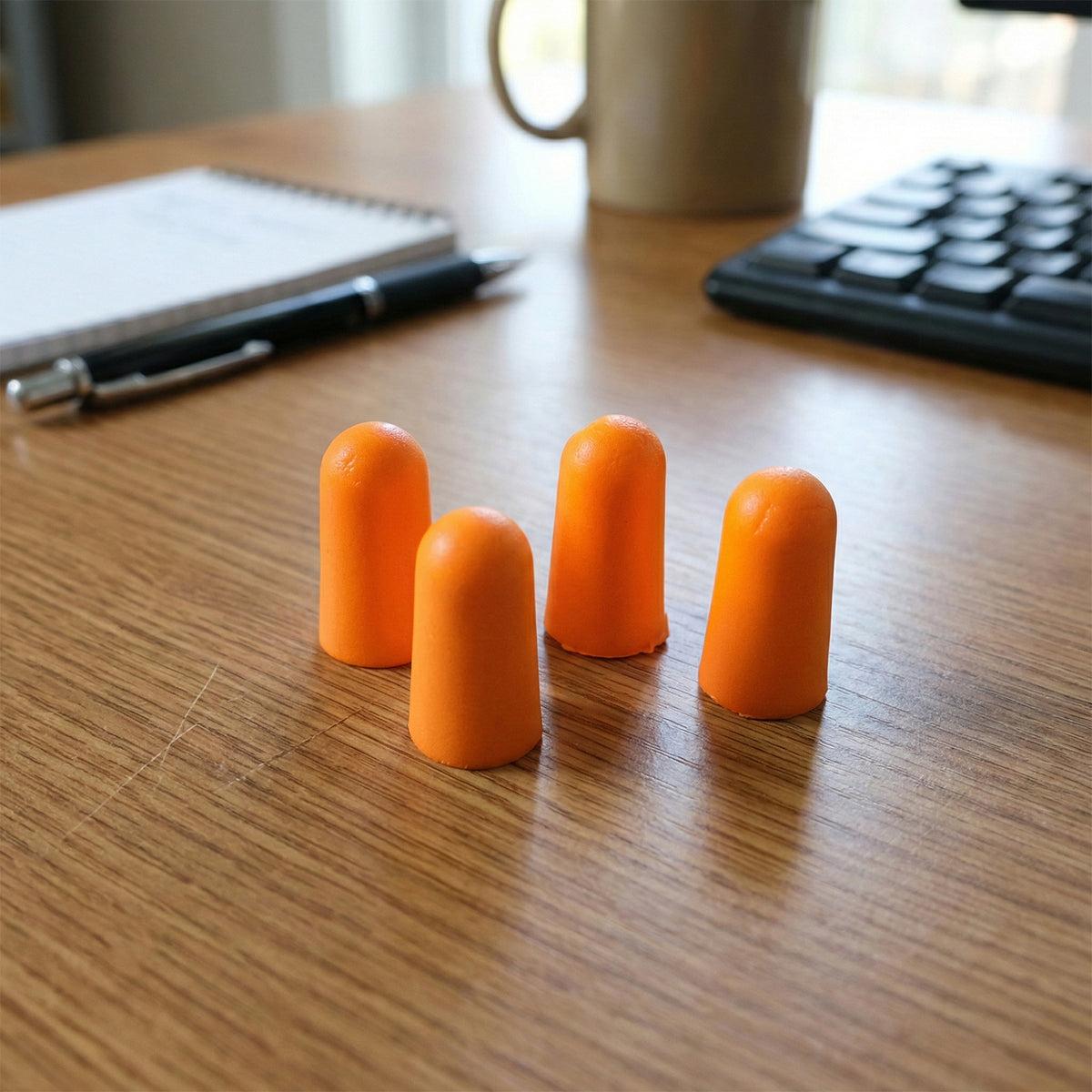 Soft Foam Noise Reduction Ear Plugs With Storage Case (4 Pair  8 Pcs)