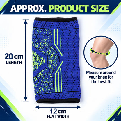 Sports Knee Support Sleeve With Flexible Knit For Everyday Comfort Wear (1 Pc)