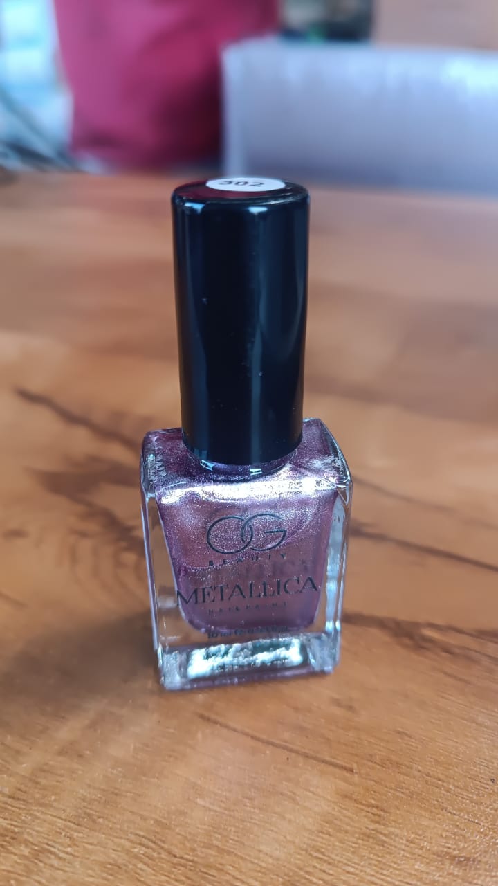 Og Beauty Premium Scarlet Red Metallica Nail Polish (1 Pc  10 Ml)