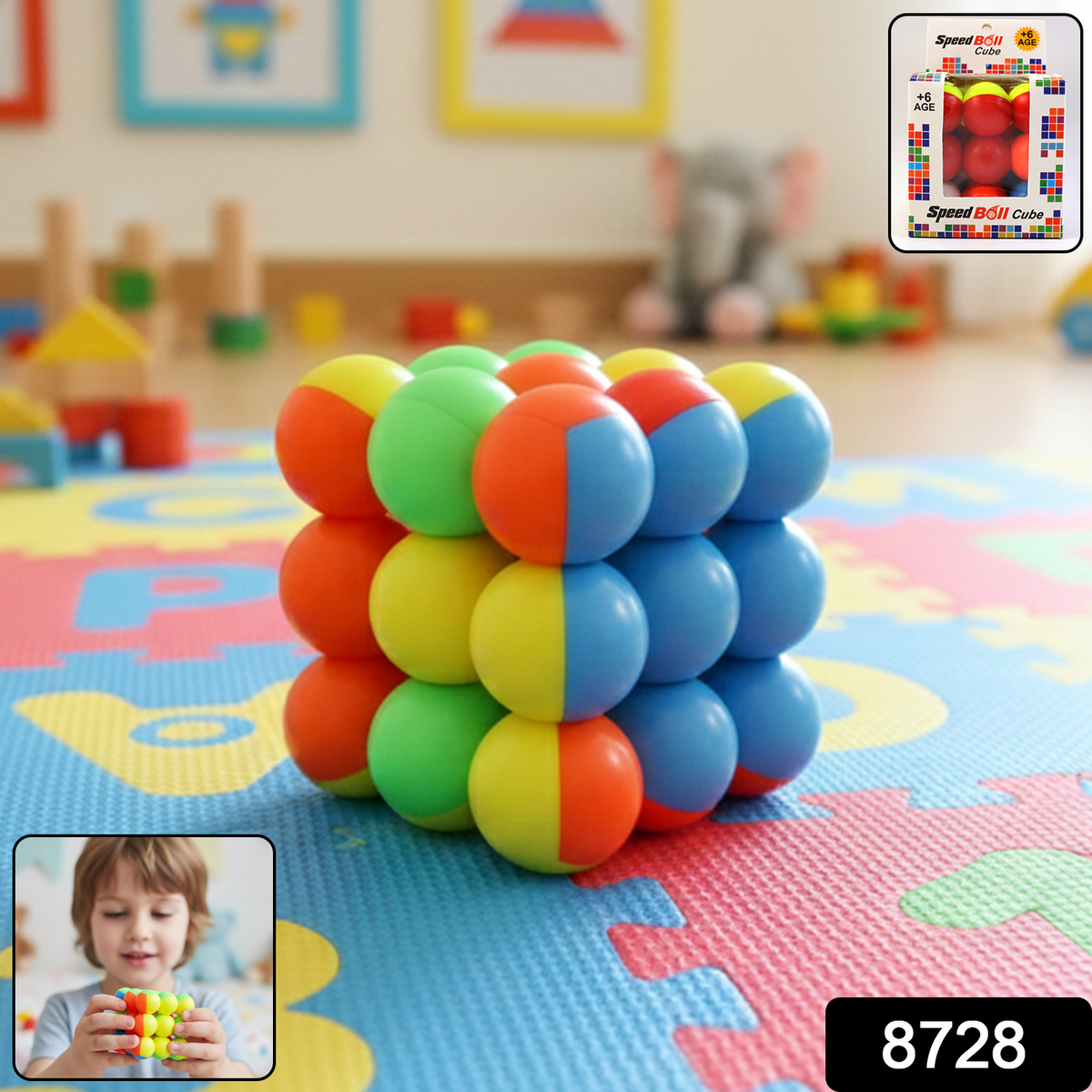 Speed Ball Cube Toy  Colorful Puzzle Cube