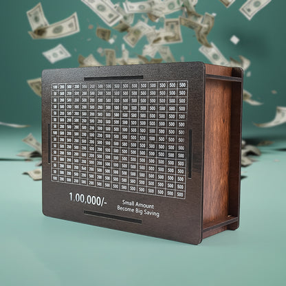 Wooden Money  Piggy Bank Money Box (1 Pc  Pen Not Included)